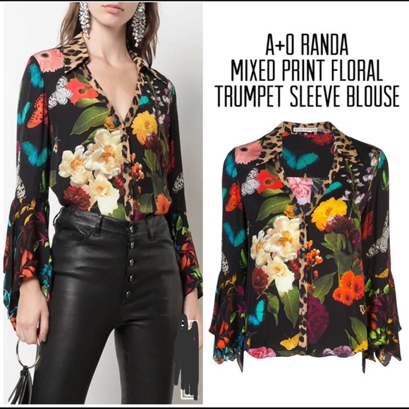Alice + Olivia Silk Top - Picture 1 of 8